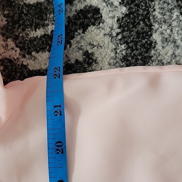 VINTAGE Pastel Pink Embroidered Collar Blouse 12 - Picture 7 of 8